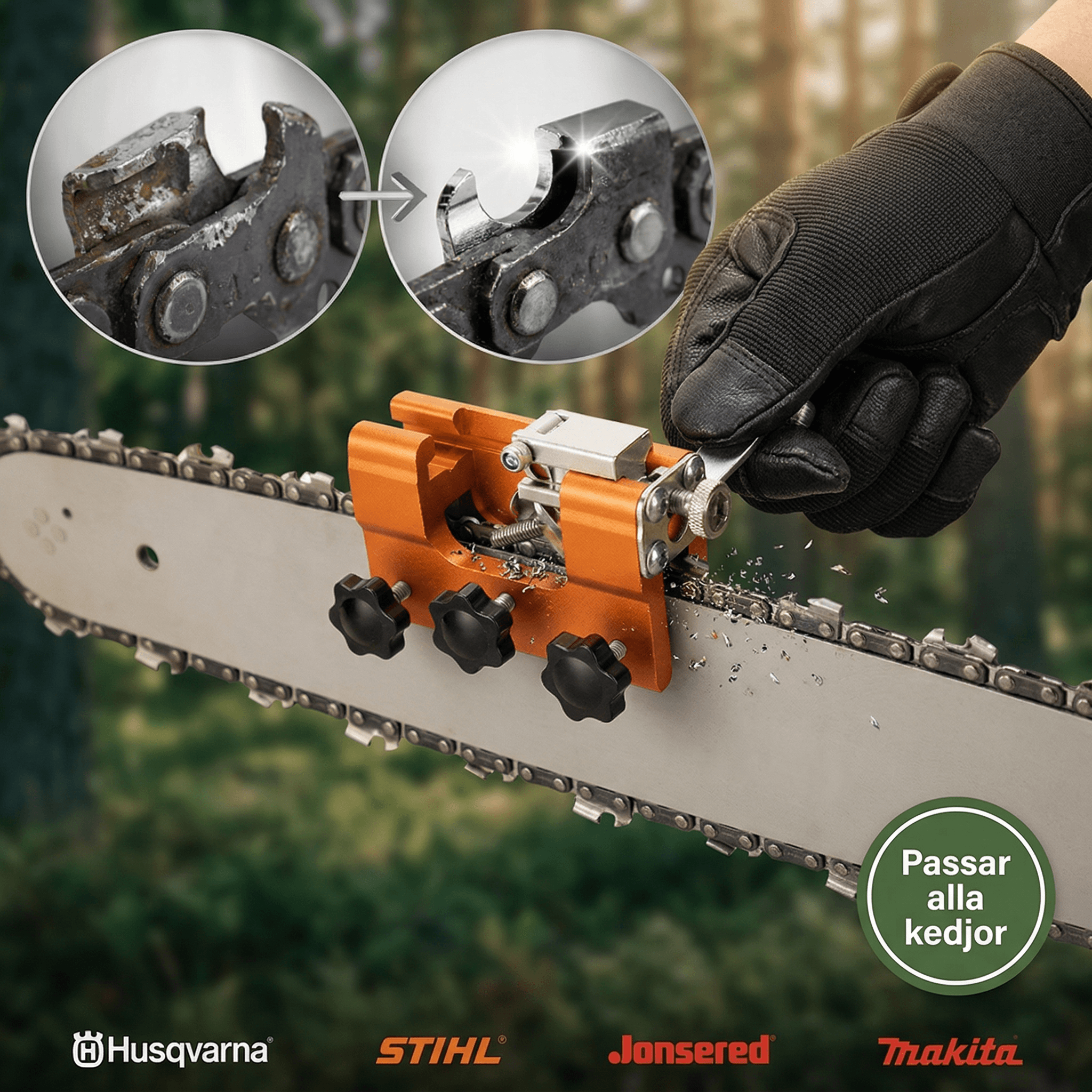 Norillo™ – Kedjeslip som ger vassare kedja på under 5 minuter