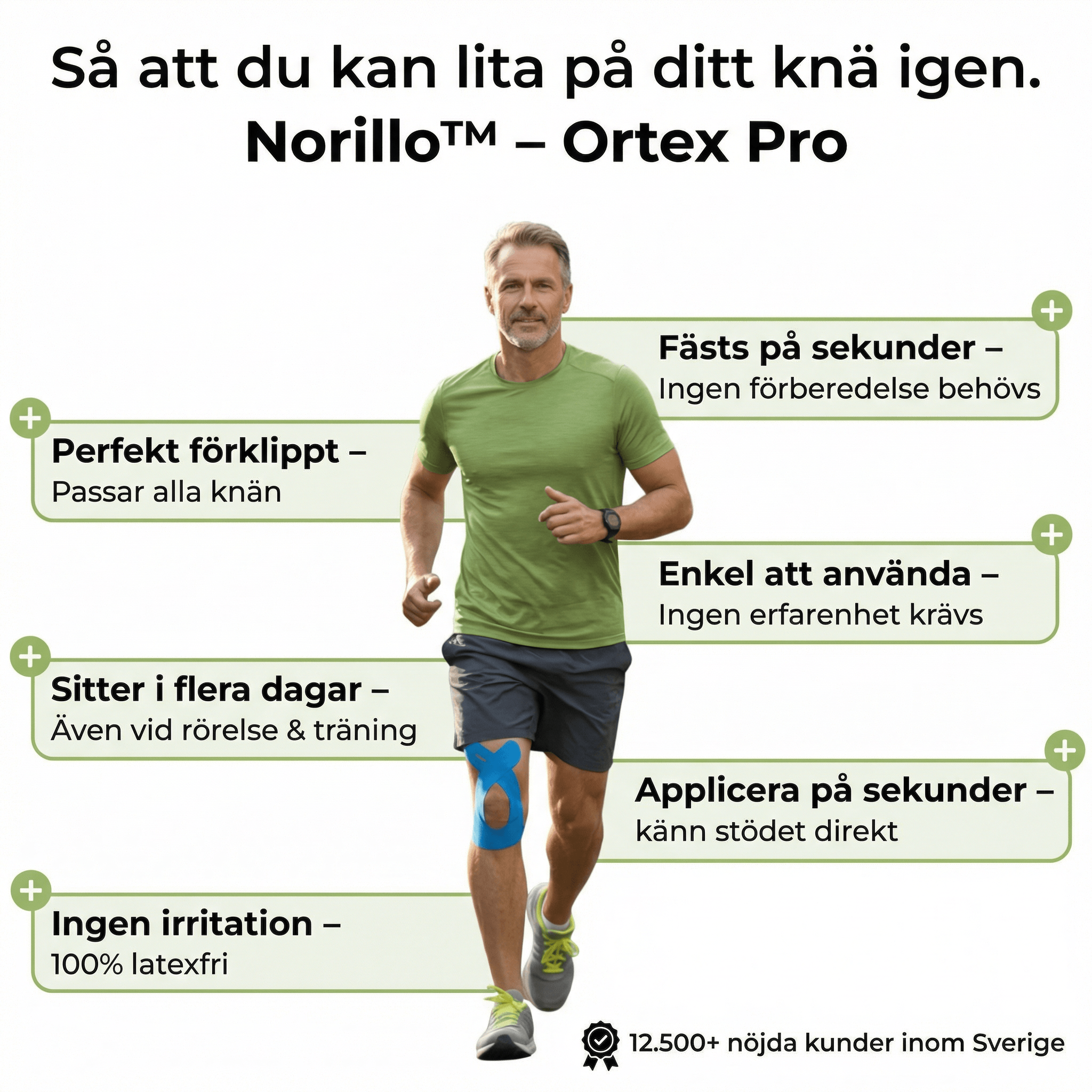Norillo™ – Ortex original pro –  förskuren knätejp
