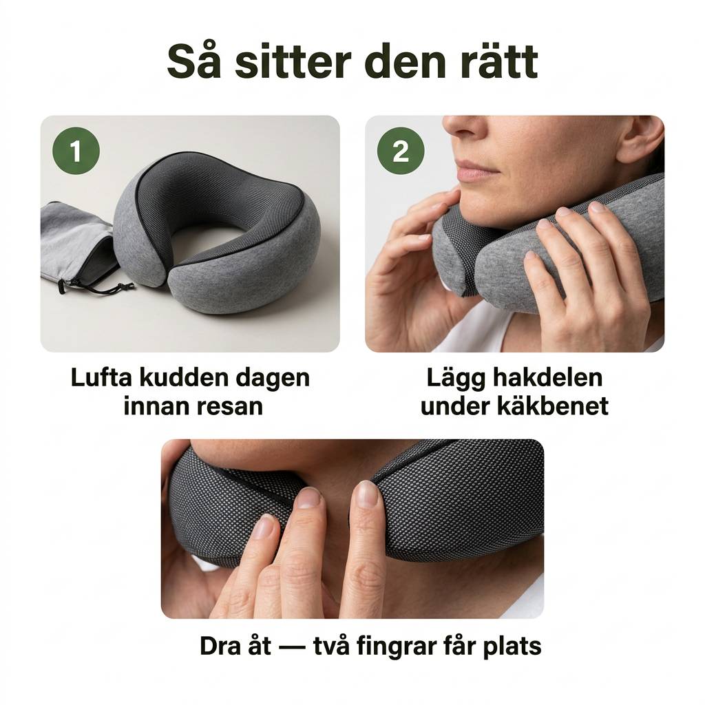 Norillo® – NestHold – Resekudde med hakstöd som stöttar när du somnar