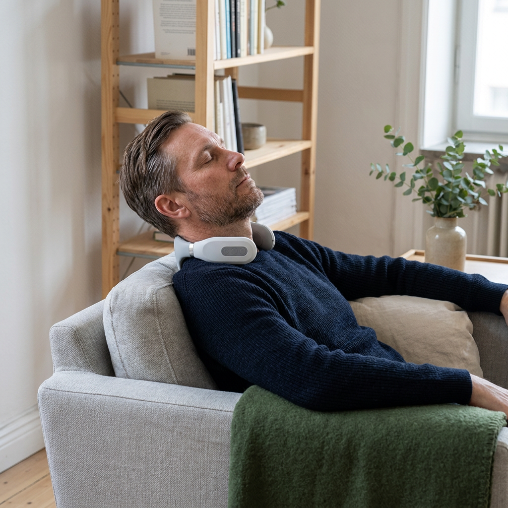 Norillo™ – CervoFlex Pro – Lindrar stel nacke med värme & puls