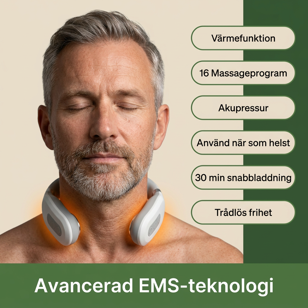 Norillo™ – CervoFlex Pro – Lindrar stel nacke med värme & puls