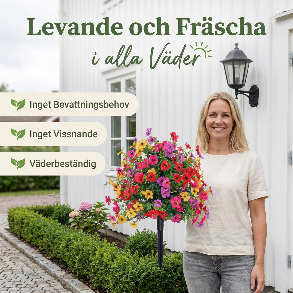 FloraLux – Premium Konstblommor för Entré och Uteplats