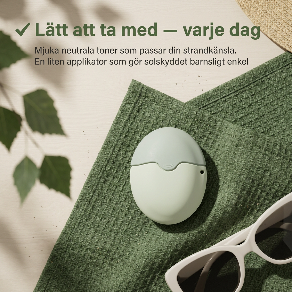 Norillo™ – Kladdfri solkrämsapplikator som sparar kräm och ger jämnt skydd