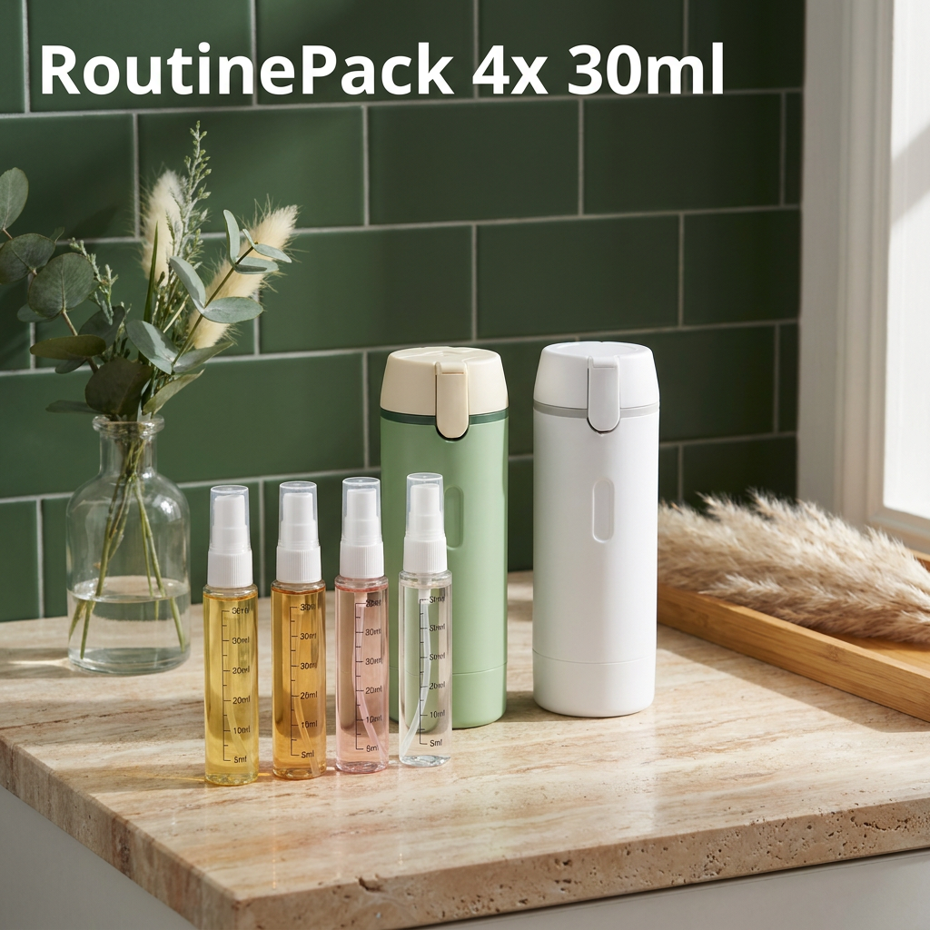 Norillo™ – RoutinePack – Bär hela din rutin i en läckagesäker flaska