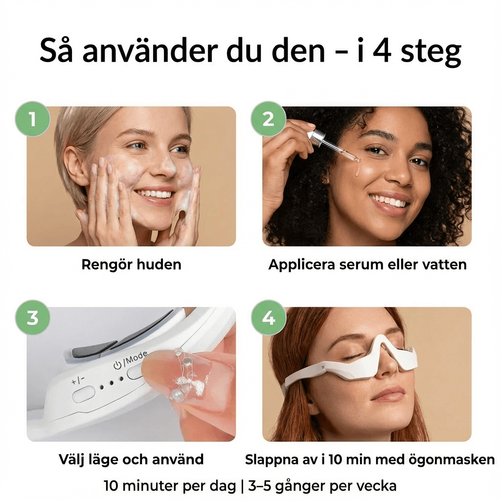Norillo™ – Ögonmask med rött ljus & EMS som minskar svullnad och mörka ringar