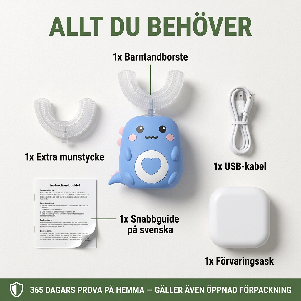 Norillo® – RoarWave – Barntandborste 3–8 år för lugnare kvällar