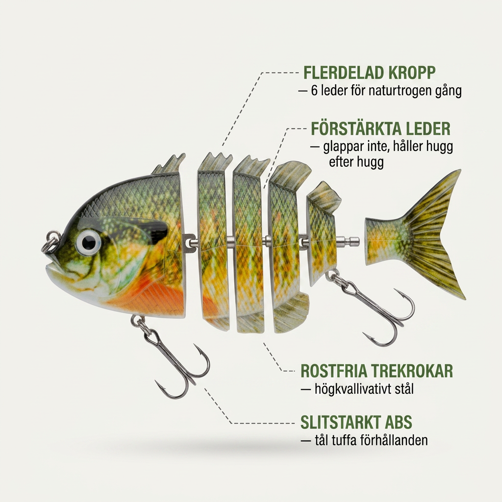 Norillo® – SwimStrike – Ledat fiskedrag som lockar rovfisk med naturlig gång