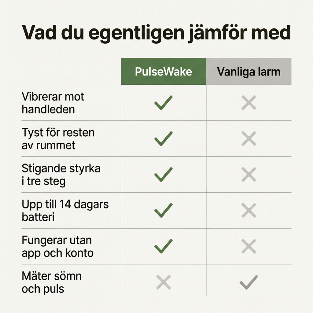 Norillo® – PulseWake – Vibrerande väckning som inte stör partnern