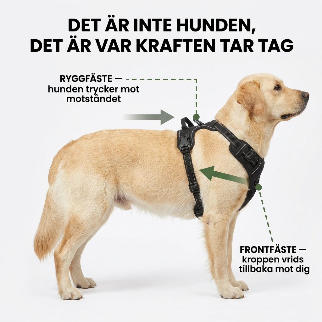 Norillo® – CalmStride – Hundsele med frontfäste för lugnare promenader