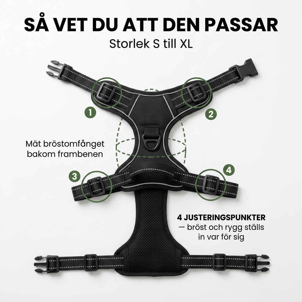 Norillo® – CalmStride – Hundsele med frontfäste för lugnare promenader