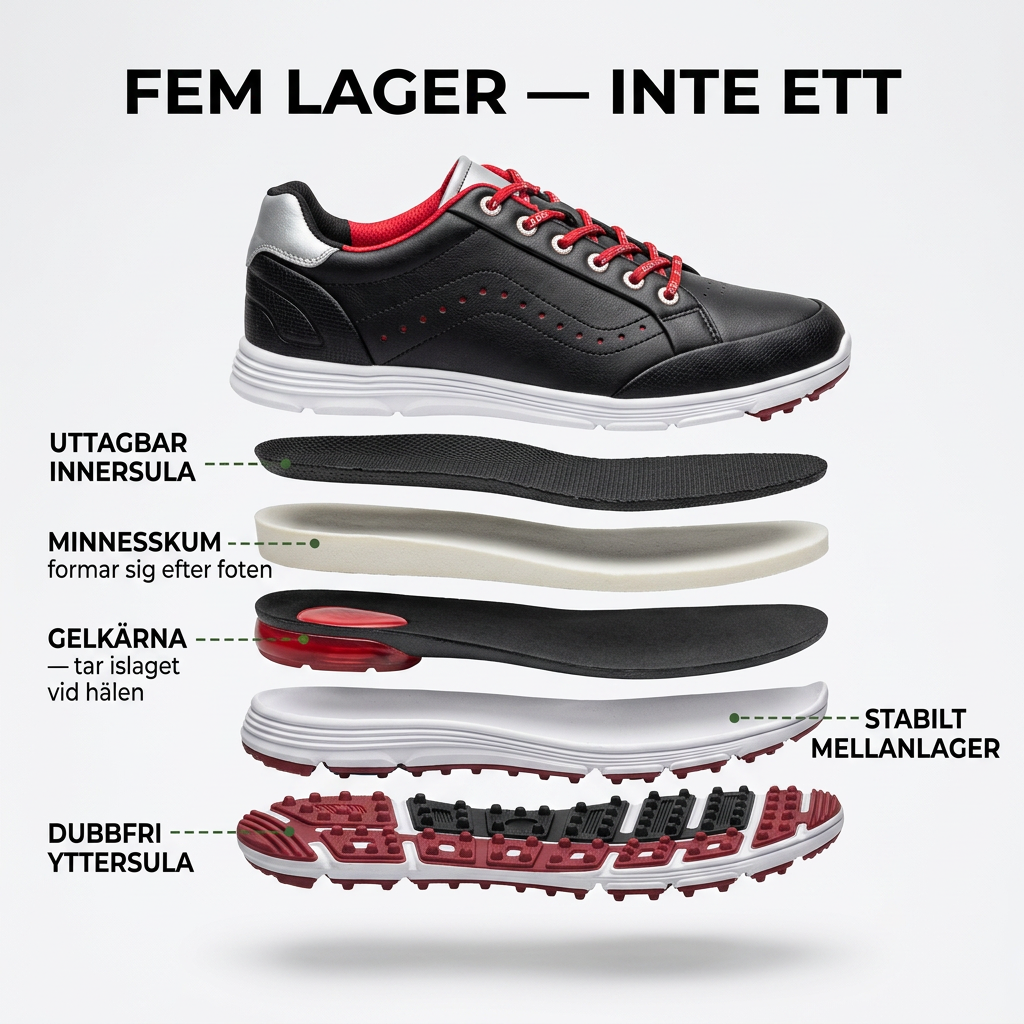 Norillo® – WideStride – Bekväma golfskor för breda fötter hela rundan