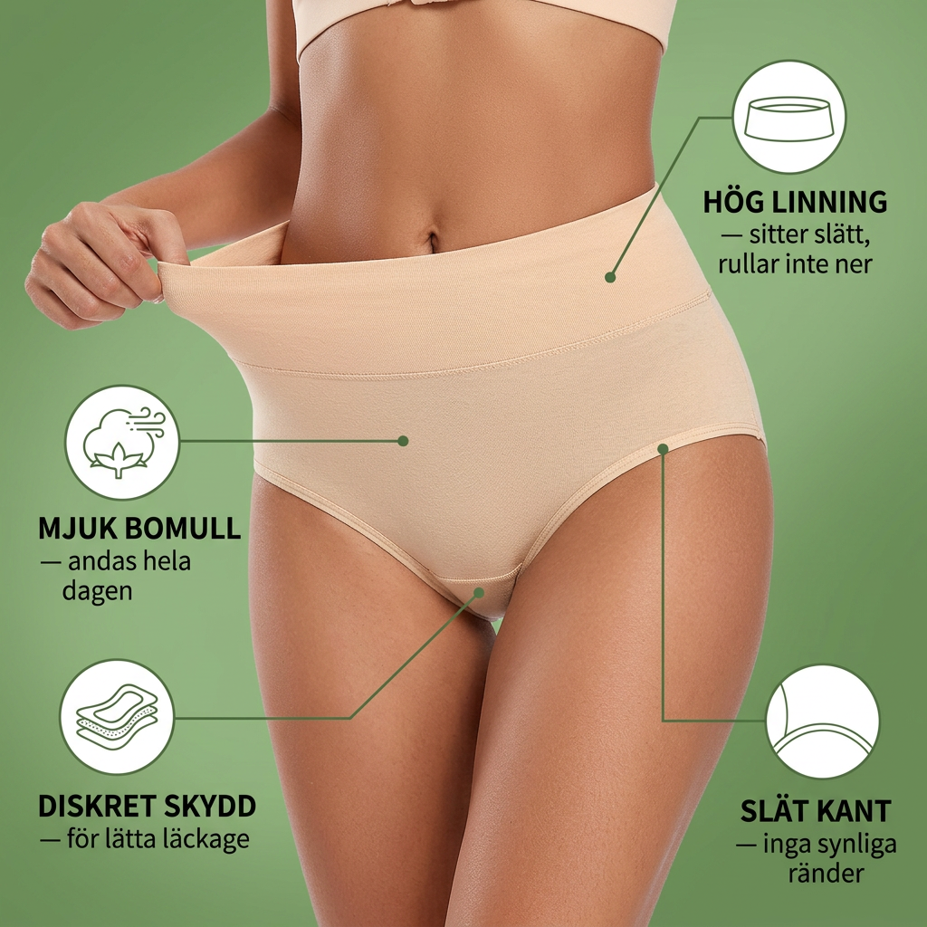 Norillo® – CurvaFit – Hög midja som slätar ut & skyddar mot lätta läckage