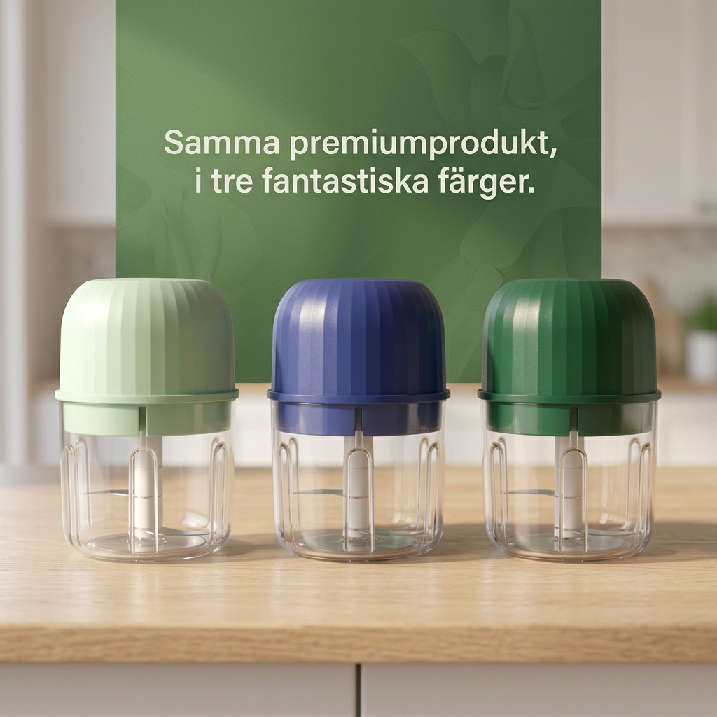 Norillo® – PrepPod – Sladdlös minihackare för vitlök, lök & örter på sekunder