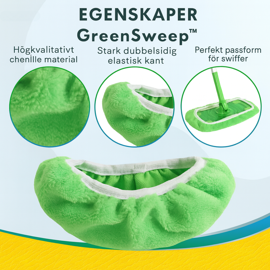 GreenSweep™ – Återanvändbar mopp för Swiffer | 2+2 GRATIS