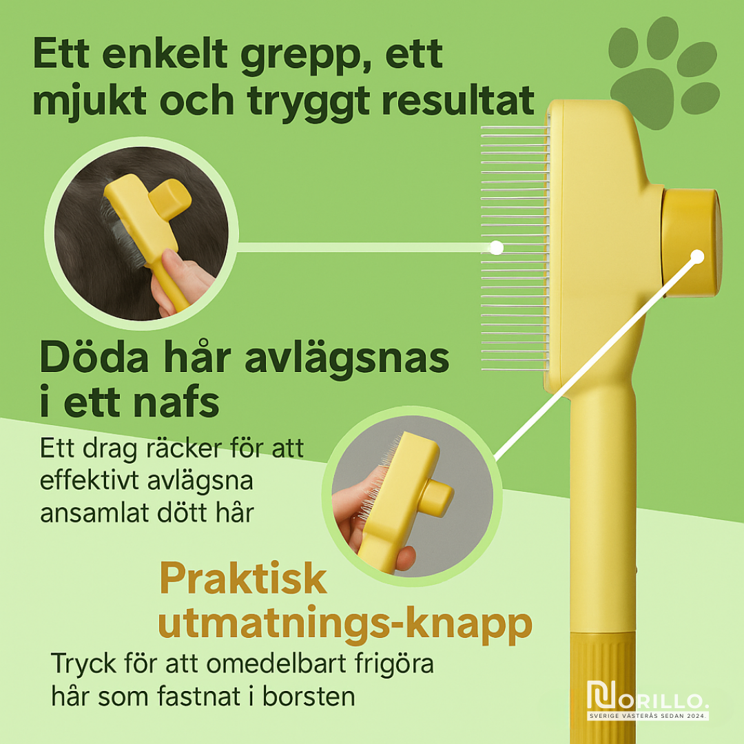 Norillo™ – Kattborsten som stoppar fällning och håller hemmet rent