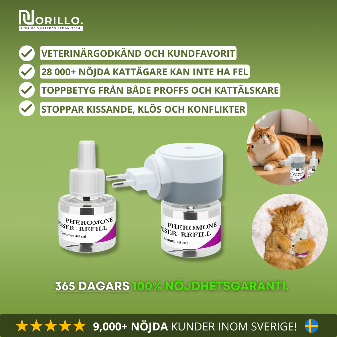 Norillo™ – Doftdiffusor Som Stoppar Kattens Kiss- & Klösproblem