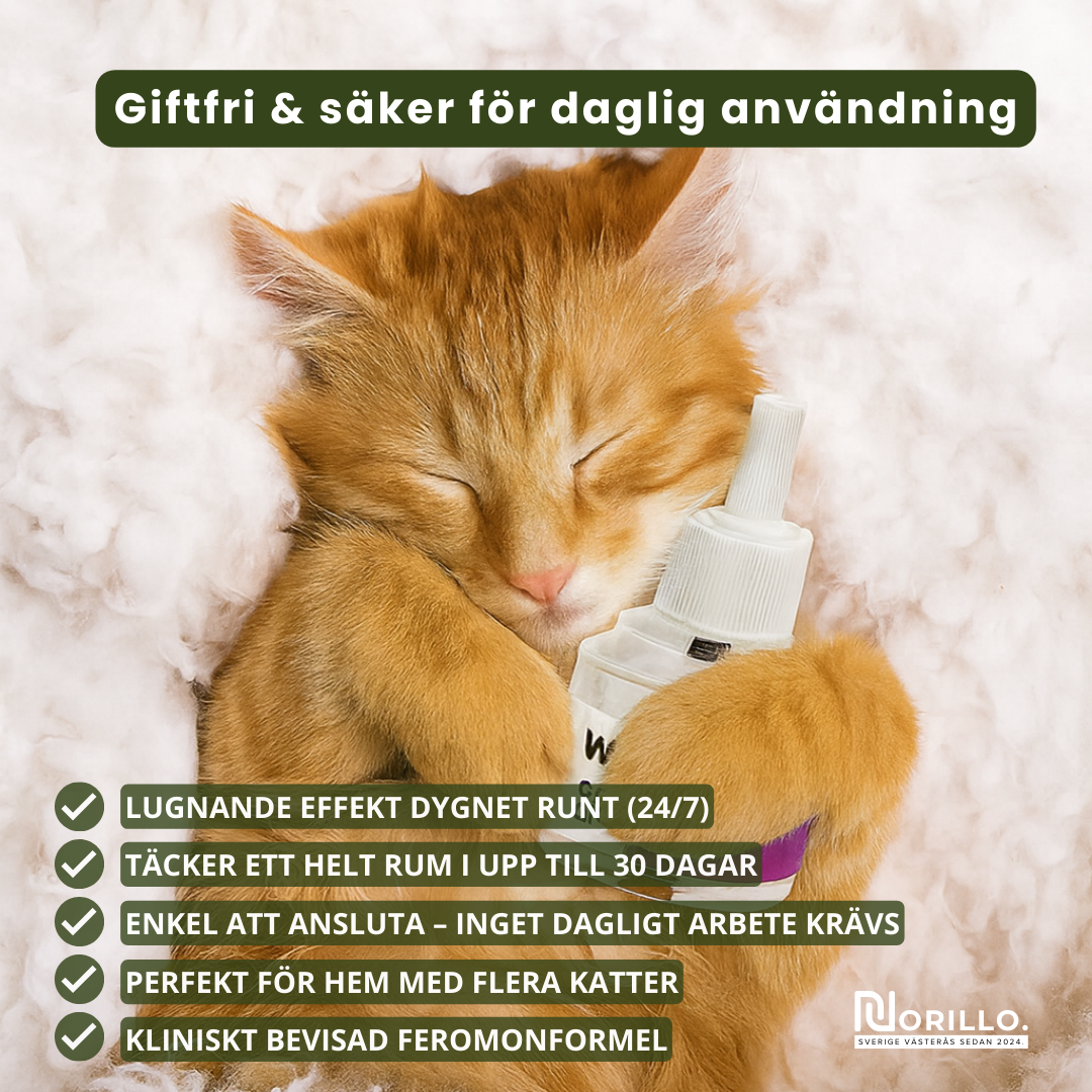 Norillo™ – Doftdiffusor Som Stoppar Kattens Kiss- & Klösproblem