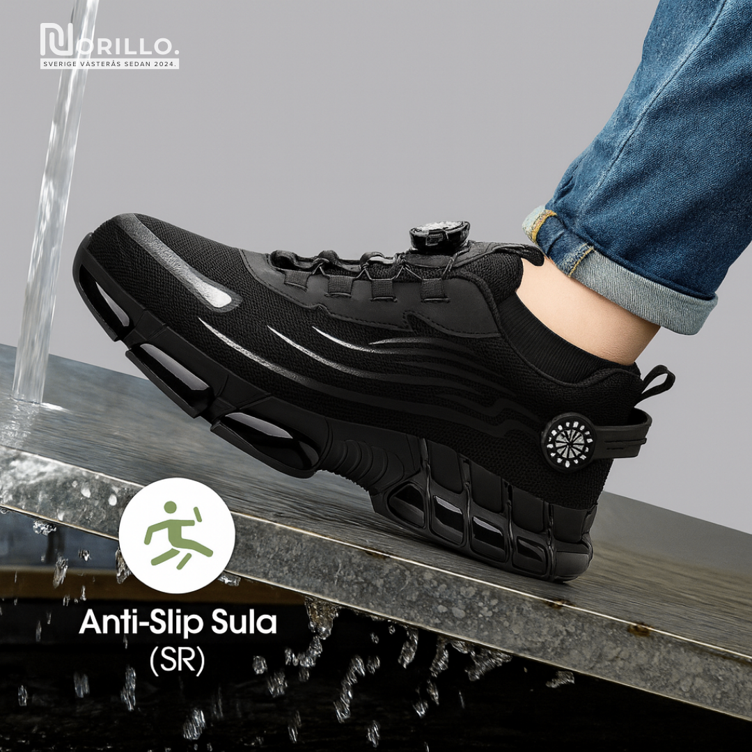 Norillo™ – ArmorFlex S3 Air – Ultralätta skyddsskor med stålhätta & vridspänne