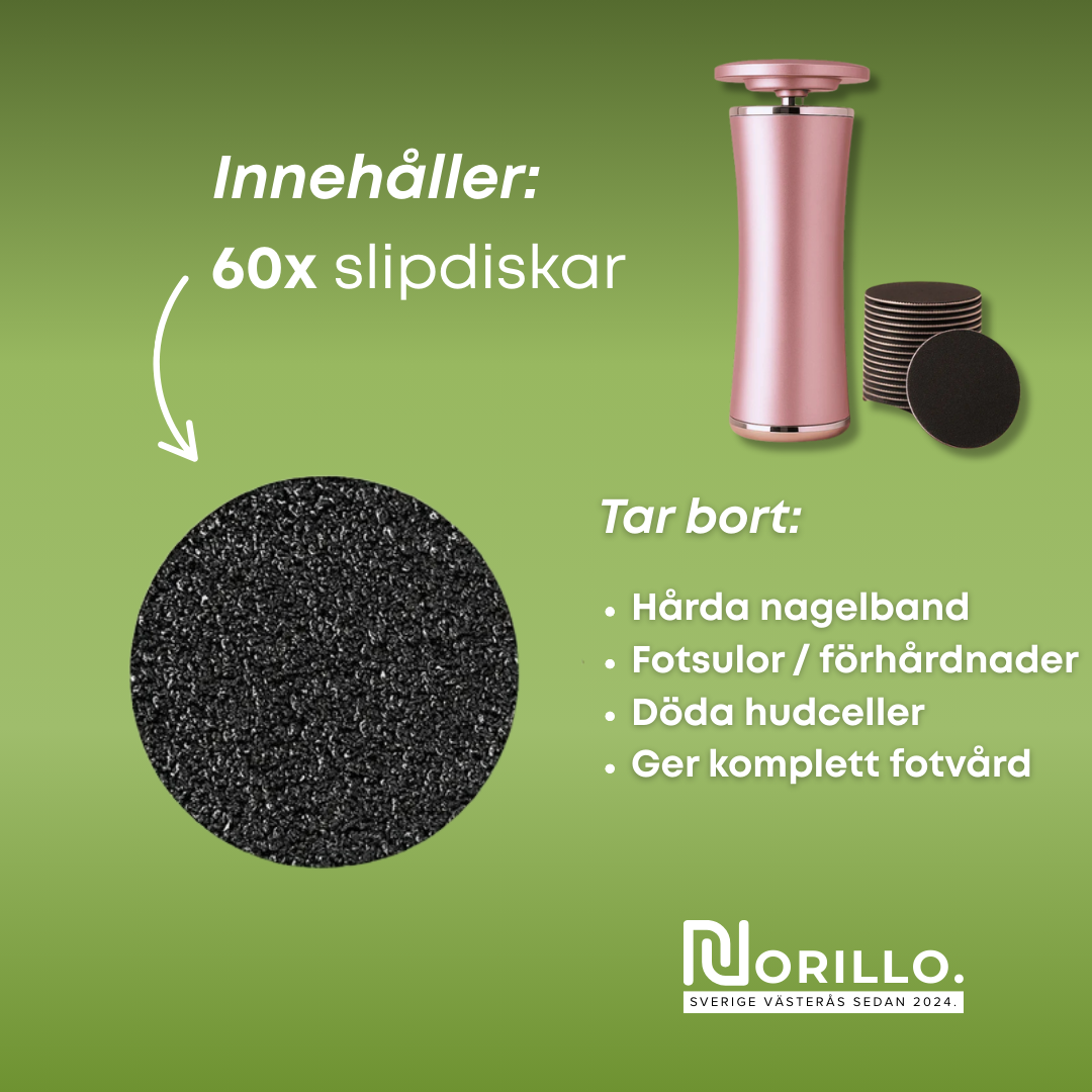 Norillo™ – Ta bort förhårdnader och spruckna hälar smärtfritt