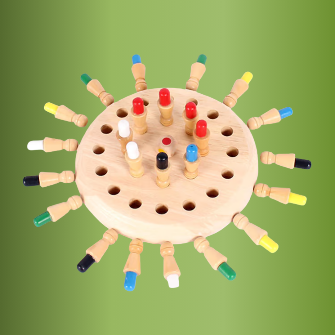 Norillo™ – Träspel för färgmemory som tränar barns minne & fokus