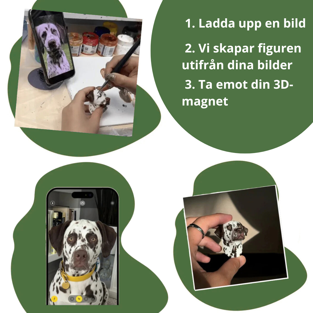 Norillo™ – Personlig 3D-djurfigur med magnet