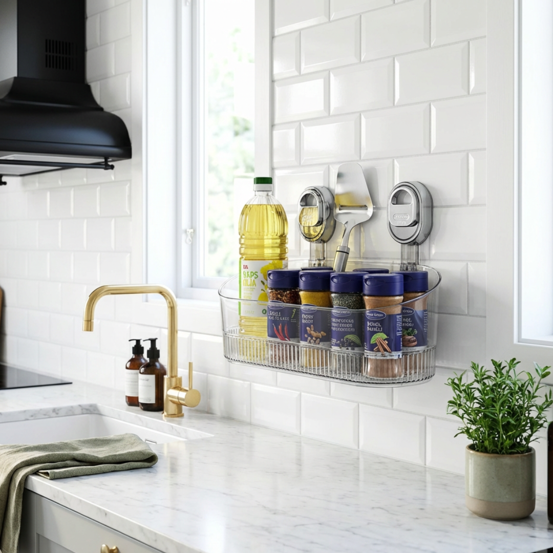 Norillo™ – Självhäftande Vägg­hylla utan Borrning för Kök & Badrum