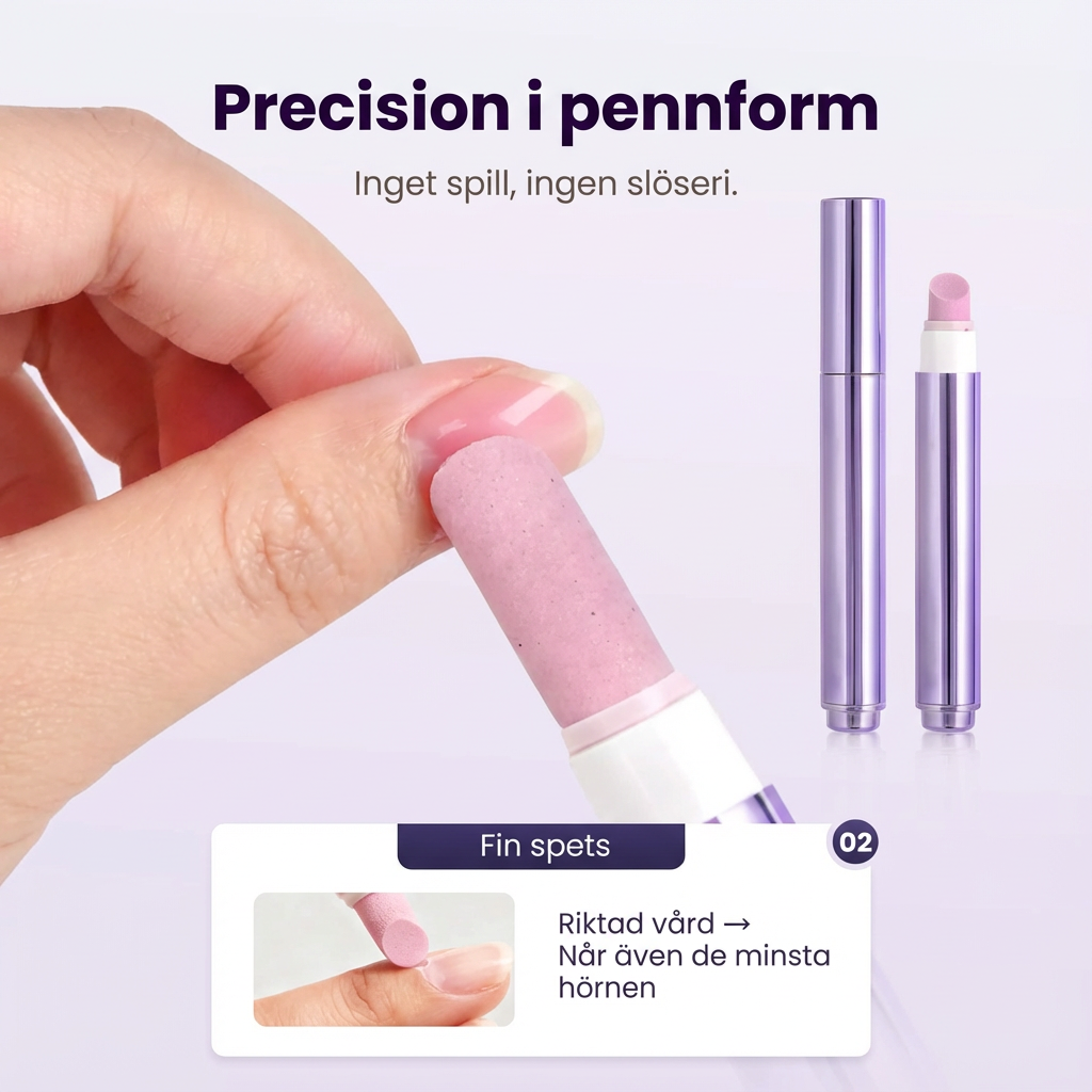 Norillo™ – 2-i-1 nagelbandspenna som löser upp död hud utan skador