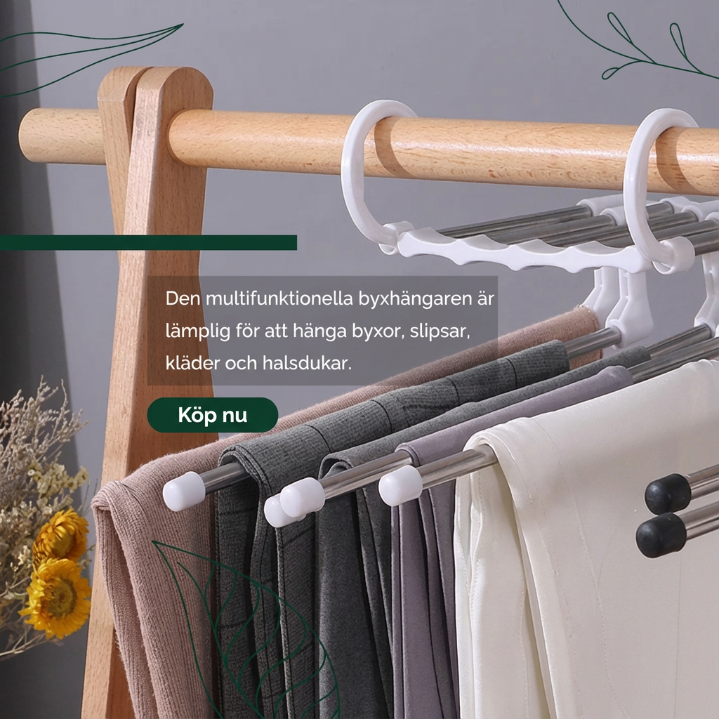 Norillo™ – Space-saving hängare för byxor, jeans och kjolar utan veck