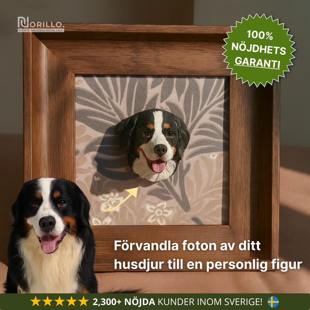 Norillo™ – Personlig 3D-djurfigur med magnet