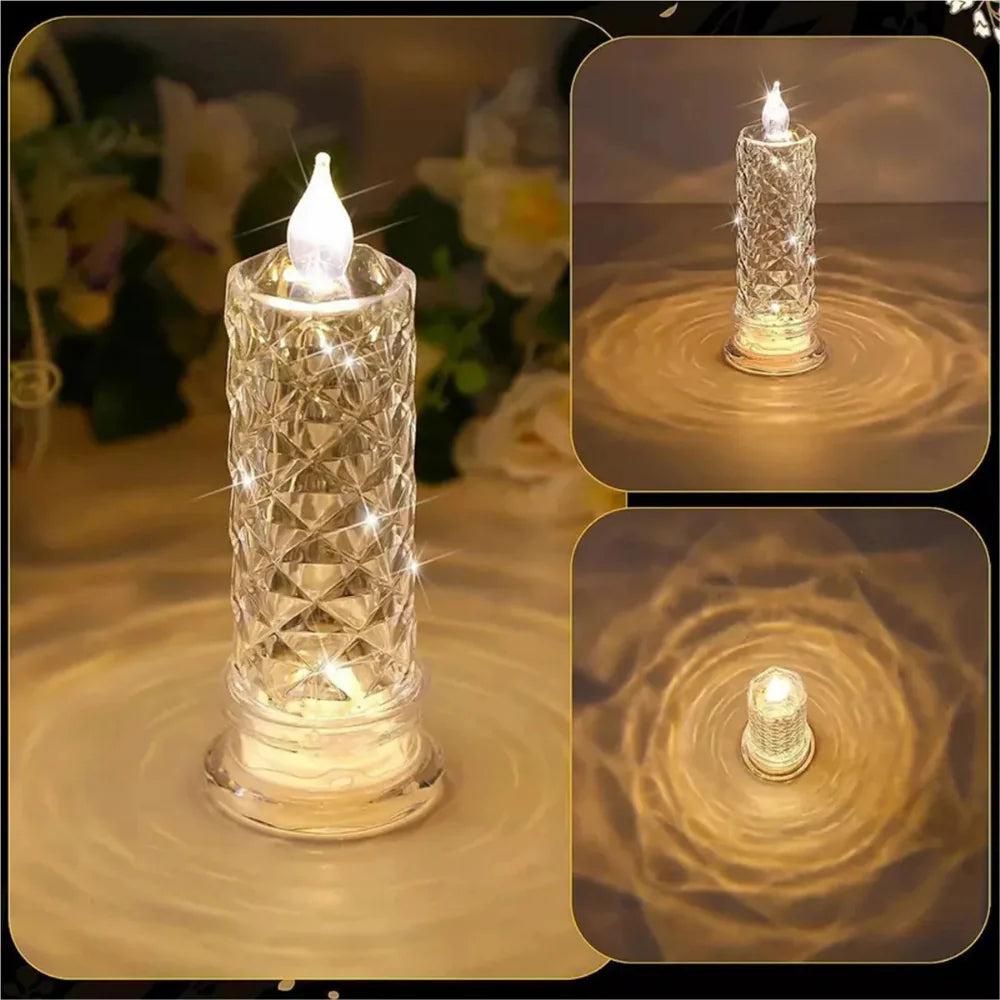 CrystalGlow™ – LED-ljusset i kristall (4st)