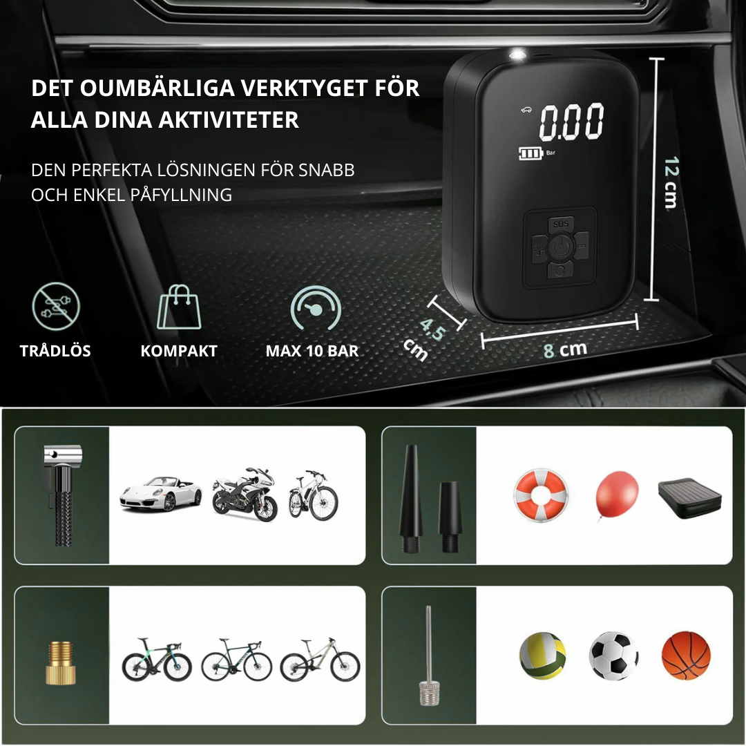 Norillo™ –  Stark & portabel Air Pump för Bil, Cykel & Sport