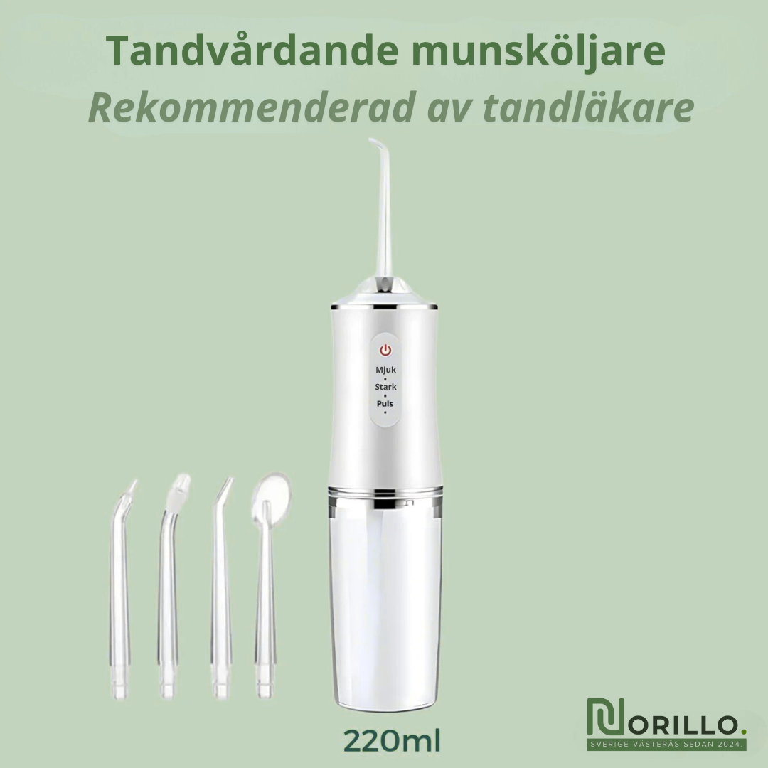 Norillo™ – Effektiv Pulsfloss som Förhindrar Plack, Irritation & bakterier i Tandköttet