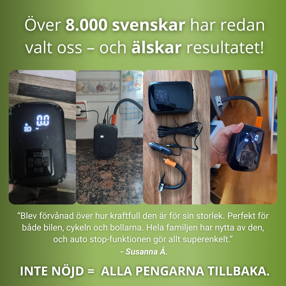 Norillo™ –  Stark & portabel Air Pump för Bil, Cykel & Sport