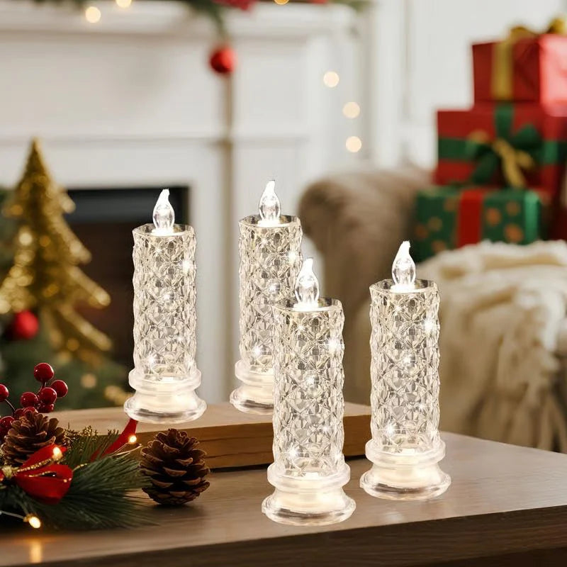 CrystalGlow™ – LED-ljusset i kristall (4st)